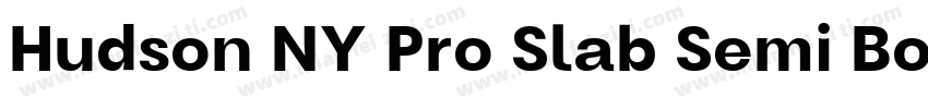 Hudson NY Pro Slab Semi Bold字体转换